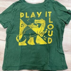 Old Navy Green Dinosaur Graphic Tee Size 4T